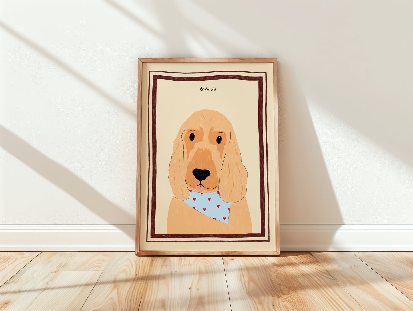 Affiche personnalisee chien