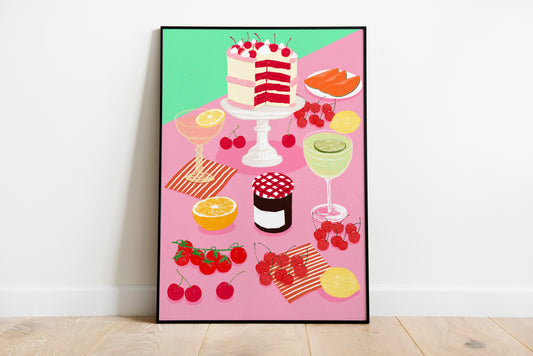Affiche table d'été