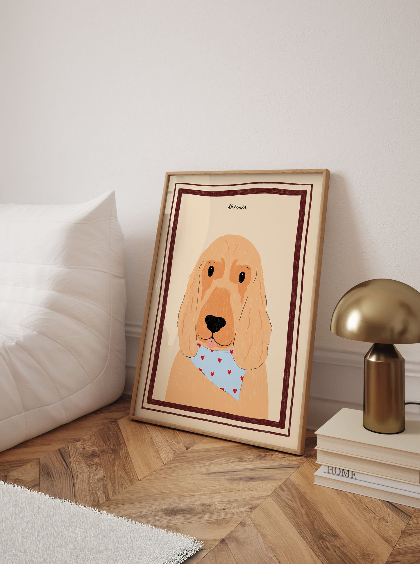 Affiche personnalisee chien