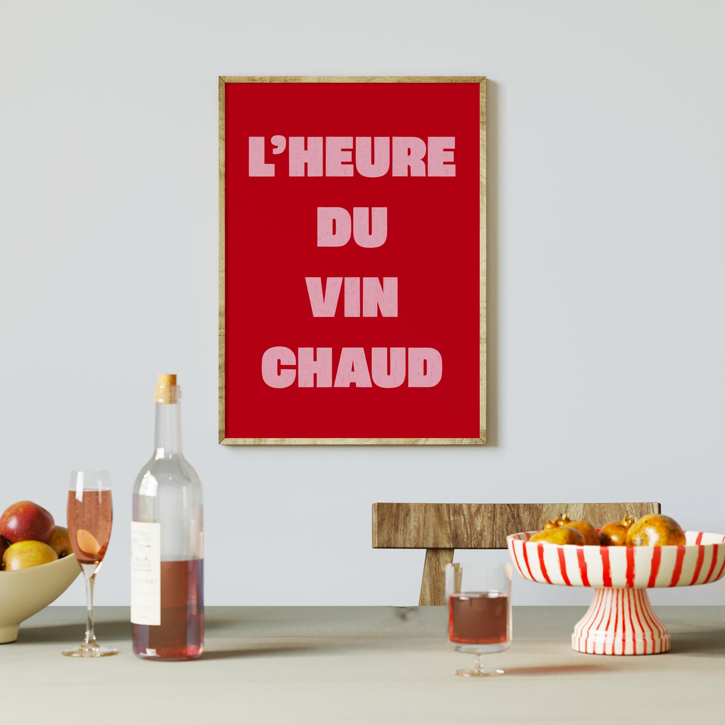 Affiche L'heure du vin chaud