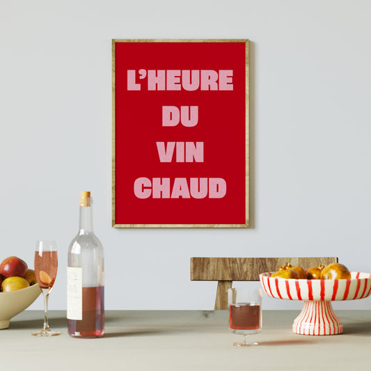 Affiche L'heure du vin chaud