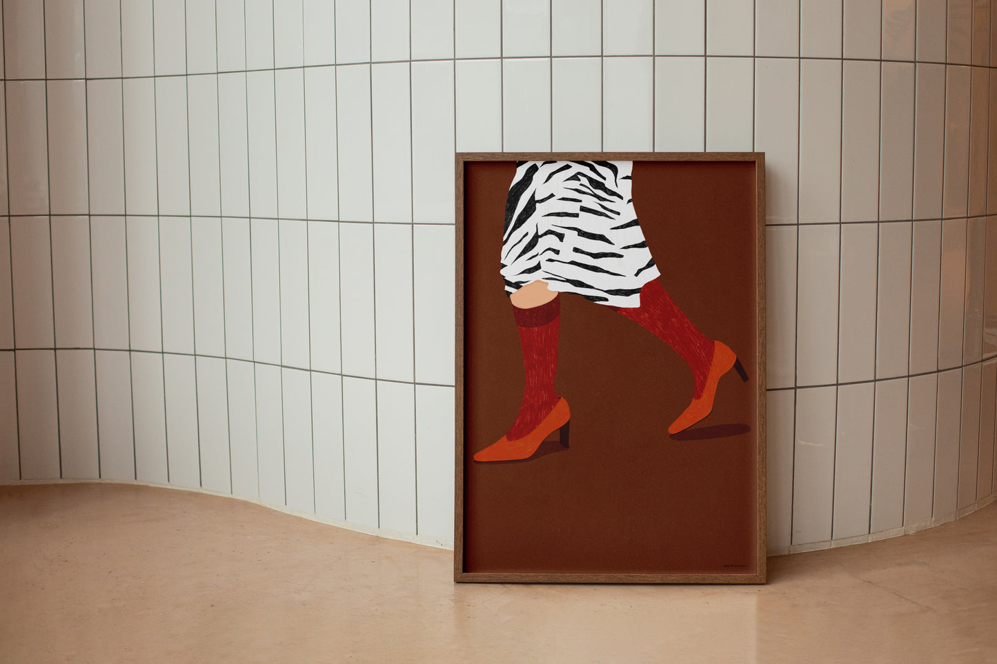 Affiche la jupe zebree